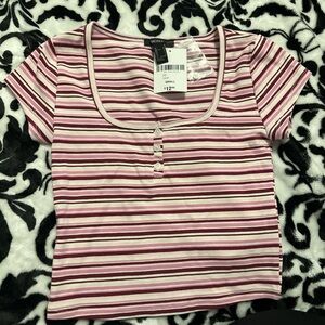 Forever21 stripped cropped top